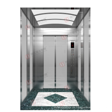 Aufzug Passagierlift Günstige sichere Geschwindigkeit 630 kg Aufzug Stahl Edelstahl Building Elevator ISO Zertifikat